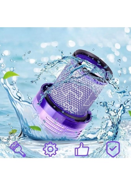 Yıkanabilir Dyson Uyumlu V12 Dik Süpürge Filtresi Detect Slim indirimleri