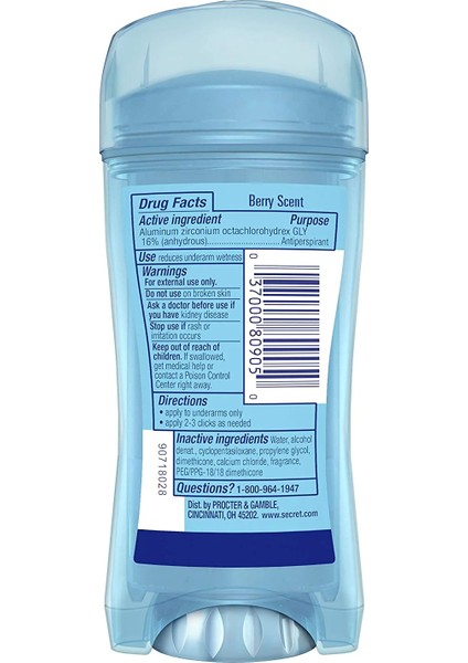 Refreshing Berry Clear Gel Deodorant 73 gr