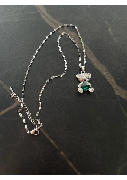 Ayıçıklı Sallantılı Eglenceli Kolye E