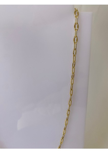 Xuping Oval Ataç Zincir Gold Kolye 45 cm modelleri