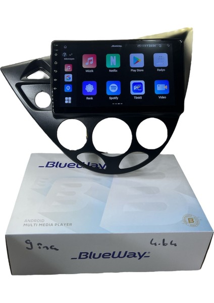 Ford Focus 1 Blueway 4-64 Profesyonel Oem Multimedia fırsatları