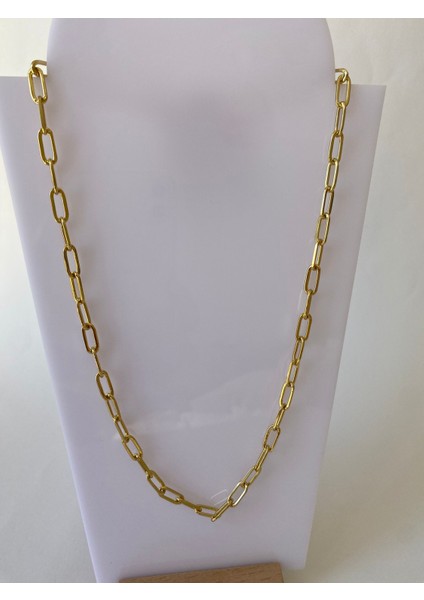 Xuping Orta Boy Ataç Zincir Gold Kolye 48 cm