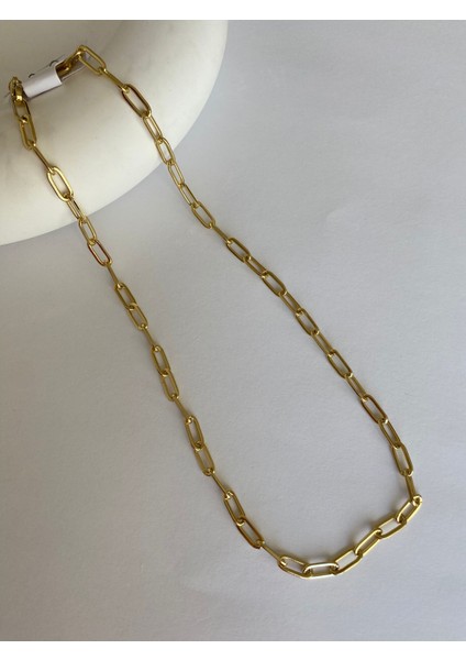 Xuping Orta Boy Ataç Zincir Gold Kolye 48 cm fırsatları