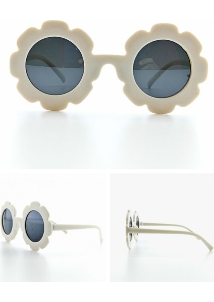 Kids Güneş Gözlüğü Beyaz Papatya Çerçeve Uv 400 Korumalı Ce Belgeli Güneş Gözlüğü Unisex fiyatları