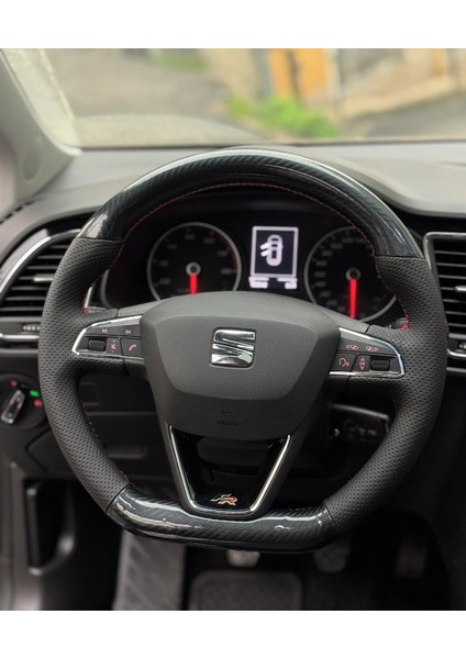 Seat Leon Fr Araca Özel Dikmeli Direksiyon Kılıfı Açıklamayı Okuyunuz