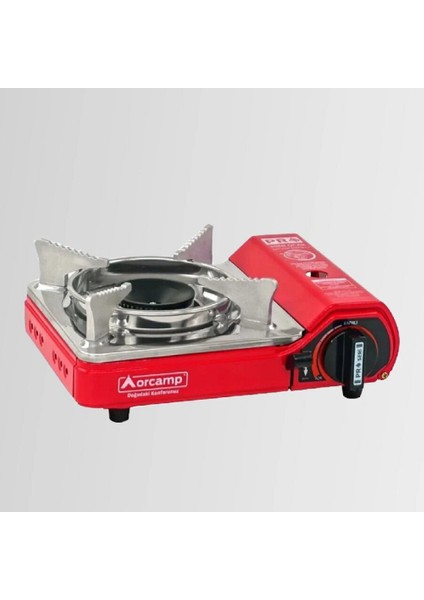 Orgaz CK-506/TEKLİ Portatif Ocak Mini Kırmızı