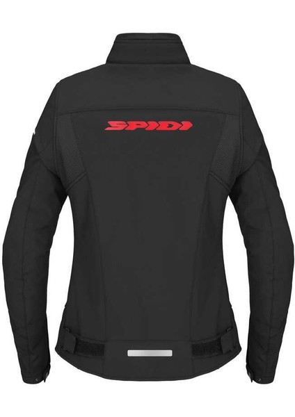 Spıdı Corsa Tex Lady Yazlık Ceket Siyah Kırmızı