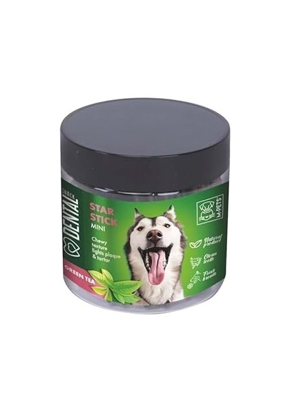 M-Pets Dental Snack Yeşil Tea Star Stick Mini Ödül 110 gr
