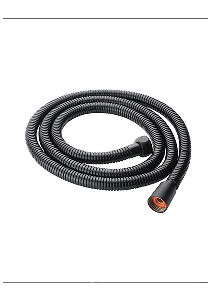 Kare Dolaşmayan Duş Hortumu Siyah