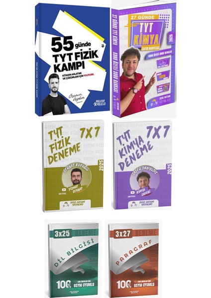 Parlayan Proje + Ders Ortamı 2026 Tyt Fizik Kimya Kampı + Deneme + Anla Kazan Deneme 6 Lı Set fiyatları