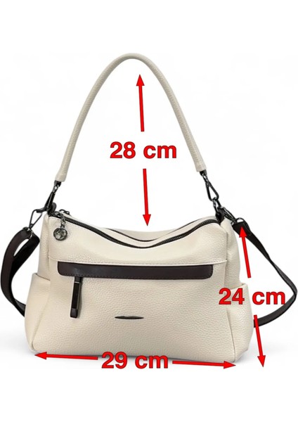 Vera Çanta Nas Bag Çok Gözlü Yumuşak ve Hafif Yapılı Çift Askılı Omuz ve Çapraz Çanta
