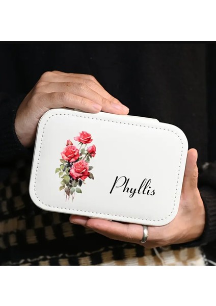 With Love Pembe Eylül Doğum Çiçeği Takı Kutusu, Büyük Kapasiteli Yüzük Saklama fırsatları