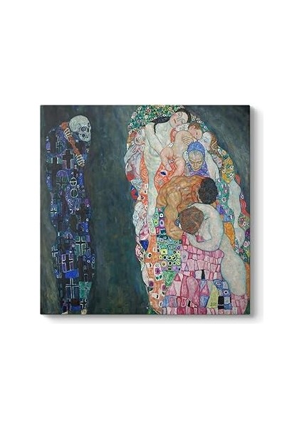 Gustav Klimt - Ölüm ve Yaşam Tablosu 100 x 100