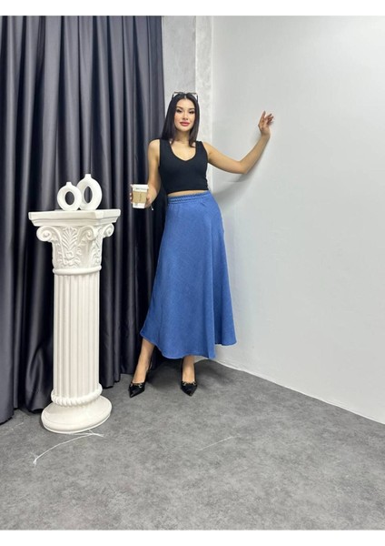 Keten Kloş Uzun Etek - Rahat ve Şık Günlük Kombinler fiyatları