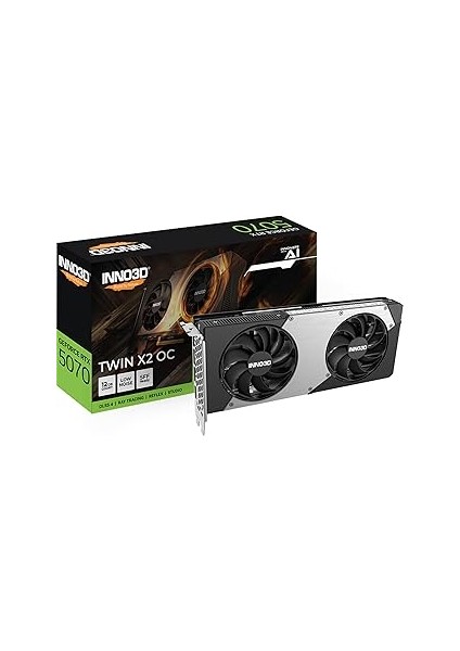 INNO3D Geforce Rtx 5070 Twin X2 Oc 12GB Gddr7 2 Rtx Ai Dlss4