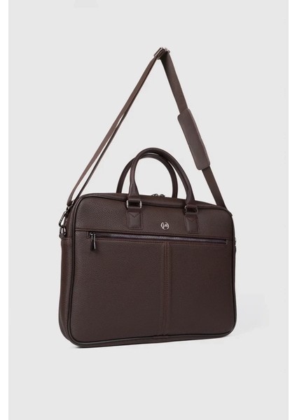 Unisex Laptop & Evrak Çantası 13" - 14.6" Inç Kahverengi