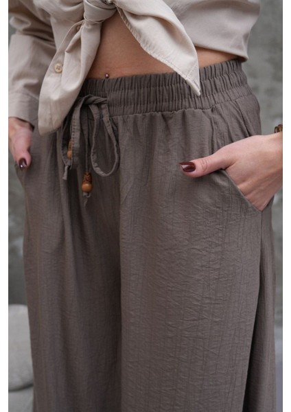 Kadın Modal Kumaş Etek Pantolon - Oversize & Geniş Paça