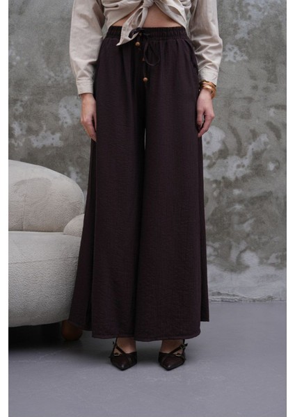 Kadın Modal Kumaş Etek Pantolon - Oversize & Geniş Paça