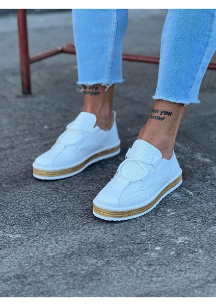 015 Beyaz Erkek Casual Ayakkabı