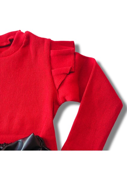 Deri Etek Badi, Diz Altı Çorap Takımı 4 yaş Kız Çocuk Takım