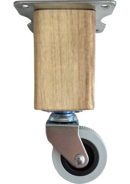Kale Ahşap Tekerli Ayak Mobilya Masa Dolap Tekerli Ayağı(Frenli - FRENSİZ)(12CM - 15CM)(CEVİZ Ağacı) fiyatları