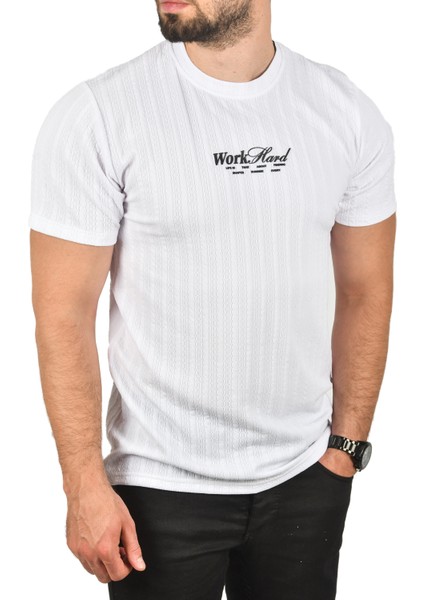 Dar Kesim Pamuklu Tişört Slim Fit Nefes Alan Yumuşak Dokulu Tişört 2504351 indirimleri