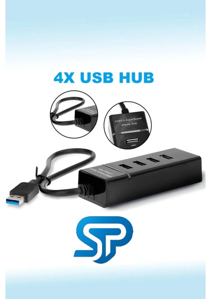 USB 3.0 Hub Yüksek Hızlıusb Çoklayıcı Çoğaltıcı Switch