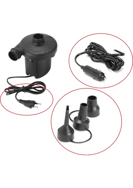 Yatak Şişirme Havuz Şişirme - Boşaltma Pompası Elektrikli + Araç modelleri