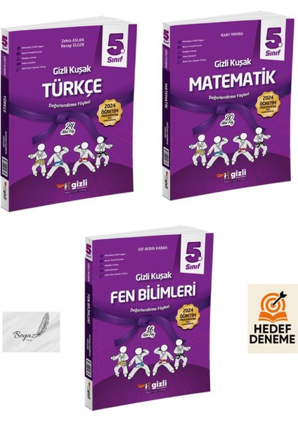 Gizli 5.sınıf Gizli Kuşak Türkçe Matematik Fen Bilimleri Değerlendirme Föyleri Hedef Deneme