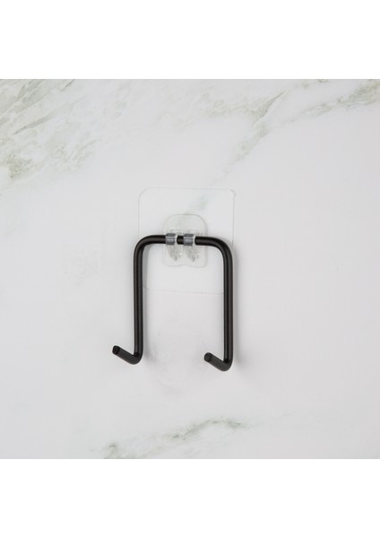 Yapışkanlı Çift Kancalı Banyo Mutfak Askısı Metal Askılık Duvar Askı Organizer
