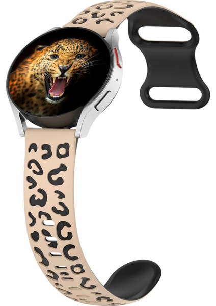 Huawei Watch 3 Gt Gt2 GT2E Gt3 Gt4 Gt 5 Pro Se Elite 46MM Uyumlu 22MM Leopar Desenli Silikon Kordon