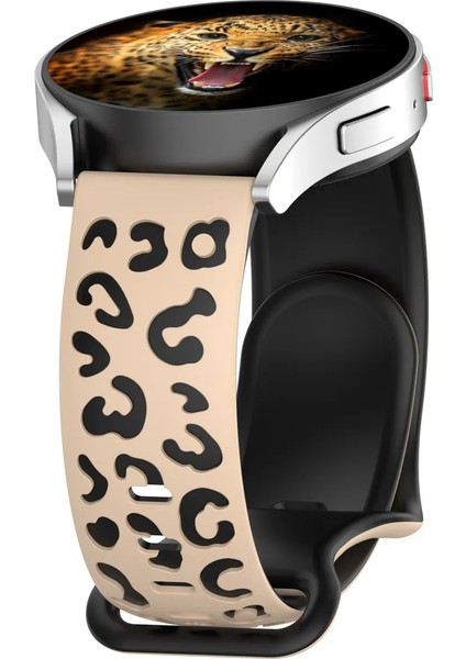 Huawei Watch 3 Gt Gt2 GT2E Gt3 Gt4 Gt 5 Pro Se Elite 46MM Uyumlu 22MM Leopar Desenli Silikon Kordon fiyatları