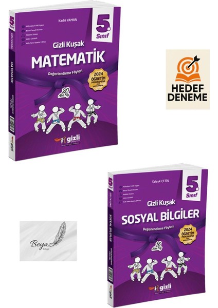 Gizli 5.sınıf Gizli Kuşak Matematik Sosyal Bilgiler Değerlendirme Föyleri Hedef Deneme