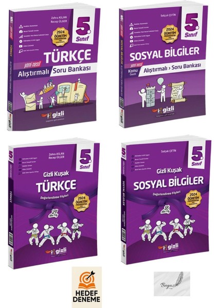 Gizli 5.sınıf Alıştırmalı Türkçe Sosyal Bilgiler Soru Gizli Kuşak Türkçe Sosyal Bilgiler Değerlendirme Föyleri Hedef Deneme