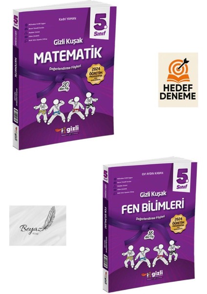 Gizli 5.sınıf Gizli Kuşak Matematik Fen Bilimleri Değerlendirme Föyleri Hedef Deneme