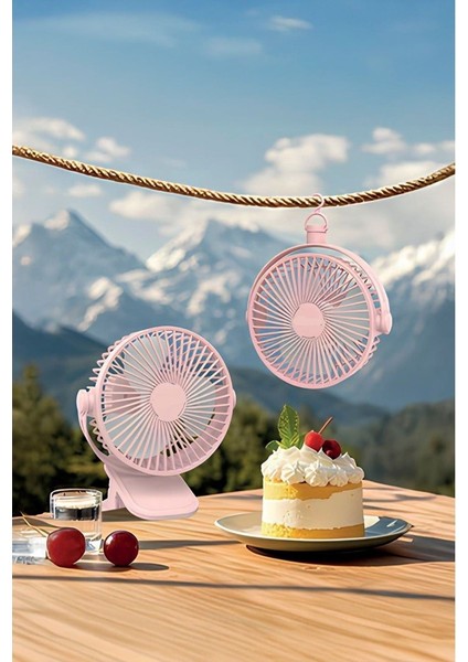 F-15 Mini Fan Vantilatör Asma Apartlı, 800 Mah Şarjlı, Type-C Girişli, Taşınabilir Fan fırsatları