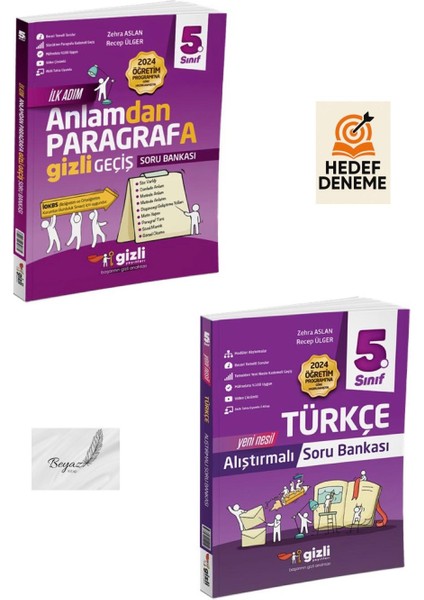 Gizli 5.sınıf Anlamdan Paragrafa Geçiş Alıştırmalı Türkçe Soru Bankası Hedef Deneme