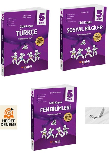 Gizli 5.sınıf Gizli Kuşak Türkçe Sosyal Bilgiler Fen Bilimleri Değerlendirme Föyleri Hedef Deneme