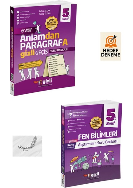 Gizli 5.sınıf Anlamdan Paragrafa Geçiş Alıştırmalı Fen Bilimleri Soru Bankası Hedef Deneme