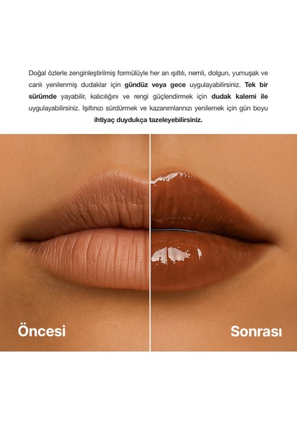 Dudak Bakım Parlatıcı Lip Balm 10 ml | Espresso Tint | Besleyici, Nemlendirici | Peptit,Shea,Cupuaçu
