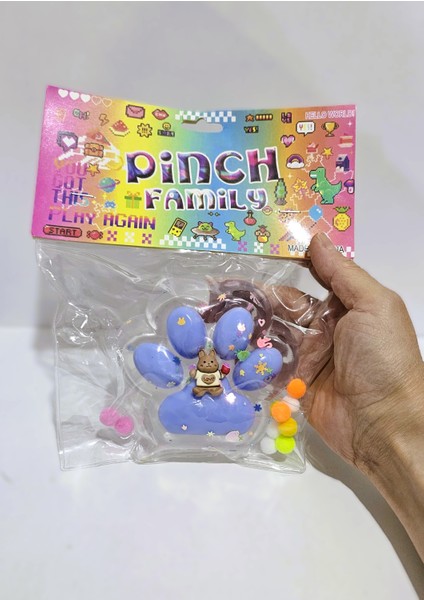 1 Adet Kedi Patisi Squishy Oyuncağı Sukuşi (Büyük Boy)
