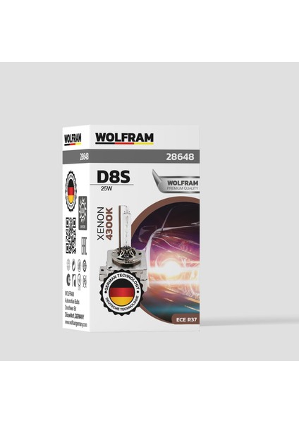 D8S 12V 55W Ultraviolet Mavi Cam 4300K fiyatları
