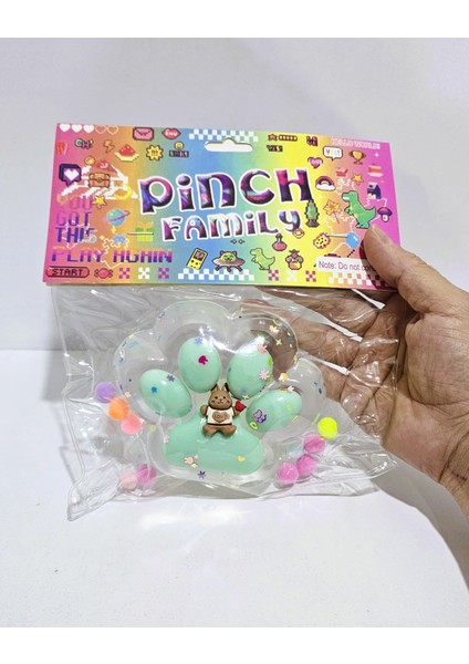 1 Adet Kedi Patisi Squishy Oyuncağı Sukuşi (Büyük Boy)