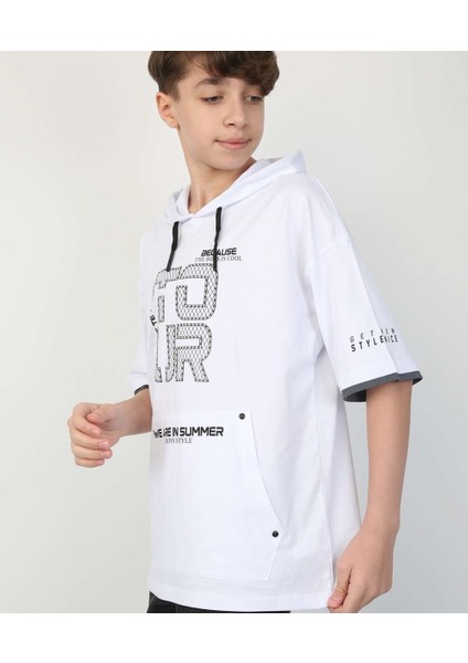 Erkek Çocuk Kapüşonlu Tişört