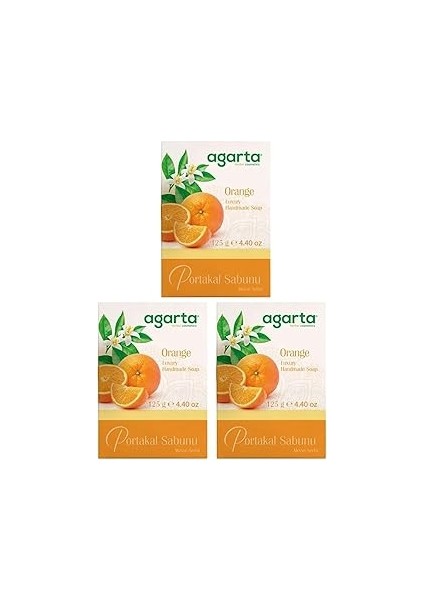 Agarta Doğal Portakal Sabunu 125 gr x 3 Adet