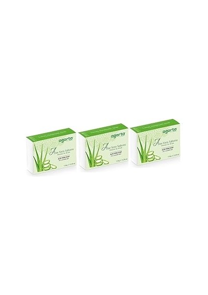 Agarta Doğal Aloe Vera Sabunu 150 gr x 3 Adet