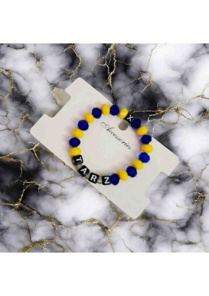 Sarı Lacivert Minik Kanarya Çocuk Bileklik Tasarım