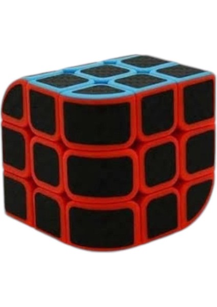 3x3 Zeka Küpü - Speed Curve Karbon Fiber Magic Zeka Küpü - Eğri Köşeli Zeka Küpü
