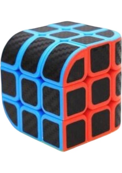 3x3 Zeka Küpü - Speed Curve Karbon Fiber Magic Zeka Küpü - Eğri Köşeli Zeka Küpü