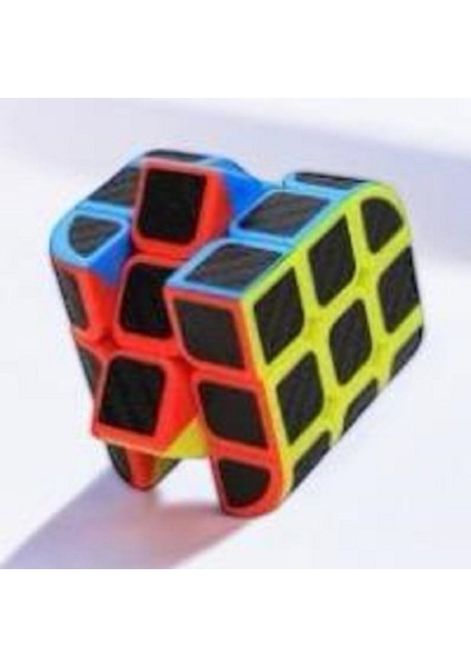 3x3 Zeka Küpü - Speed Curve Karbon Fiber Magic Zeka Küpü - Eğri Köşeli Zeka Küpü